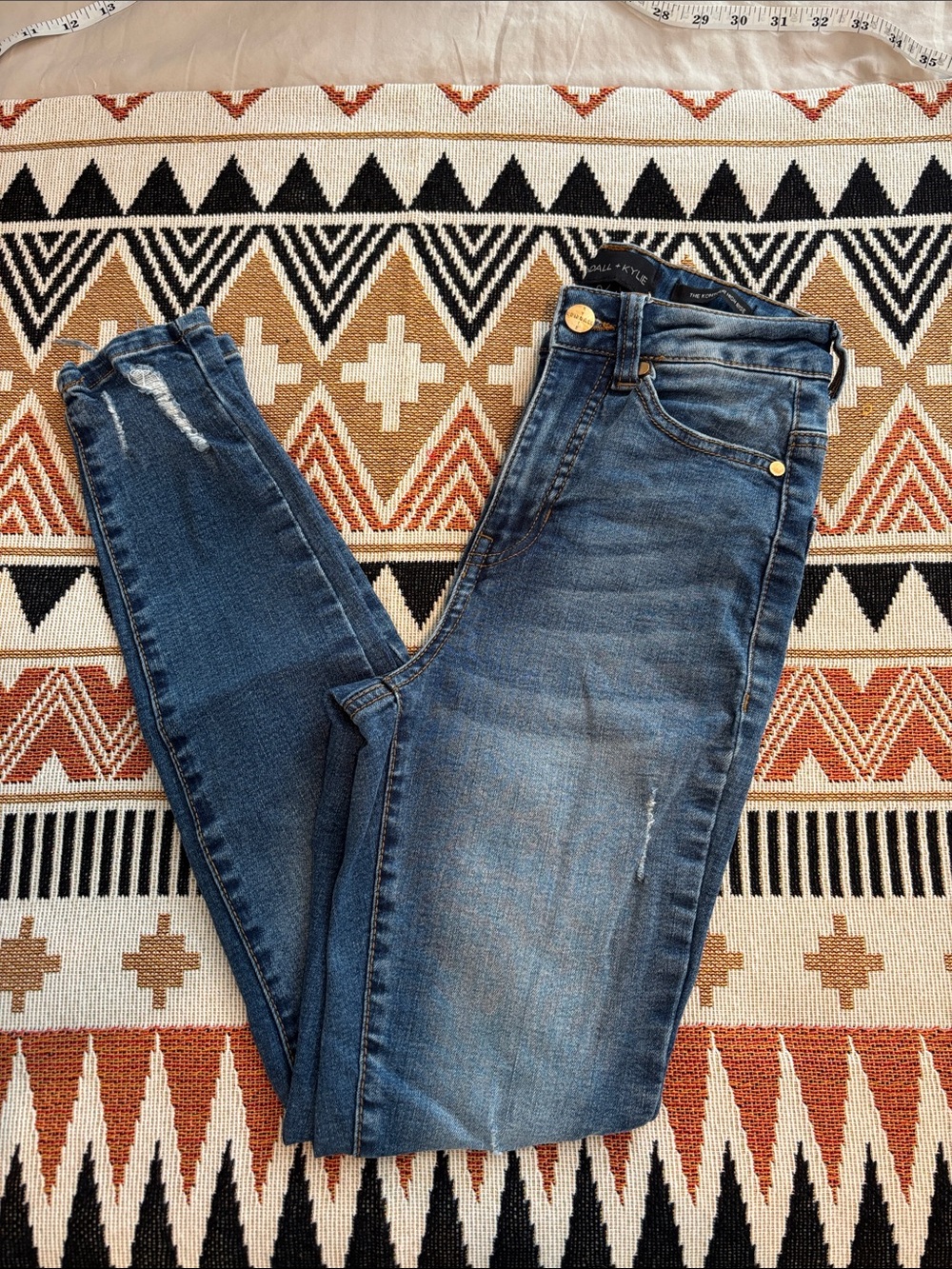 Kendall & Kylie Medium Blue High-Rise Skinny Jeans